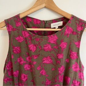 Thought pink and brown jumpsuit